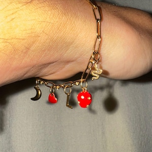 Lakestone Stainless Steel Charm Bracelet