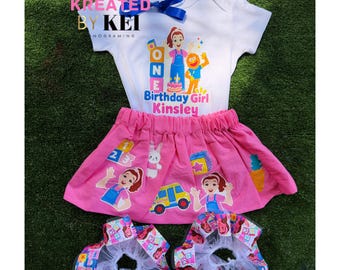 Custom Ms. Rachel Birthday Outfit