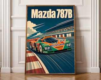 レーシング 1991 ルマン優勝車 マツダ 787b サイドドア 3D ガレージ