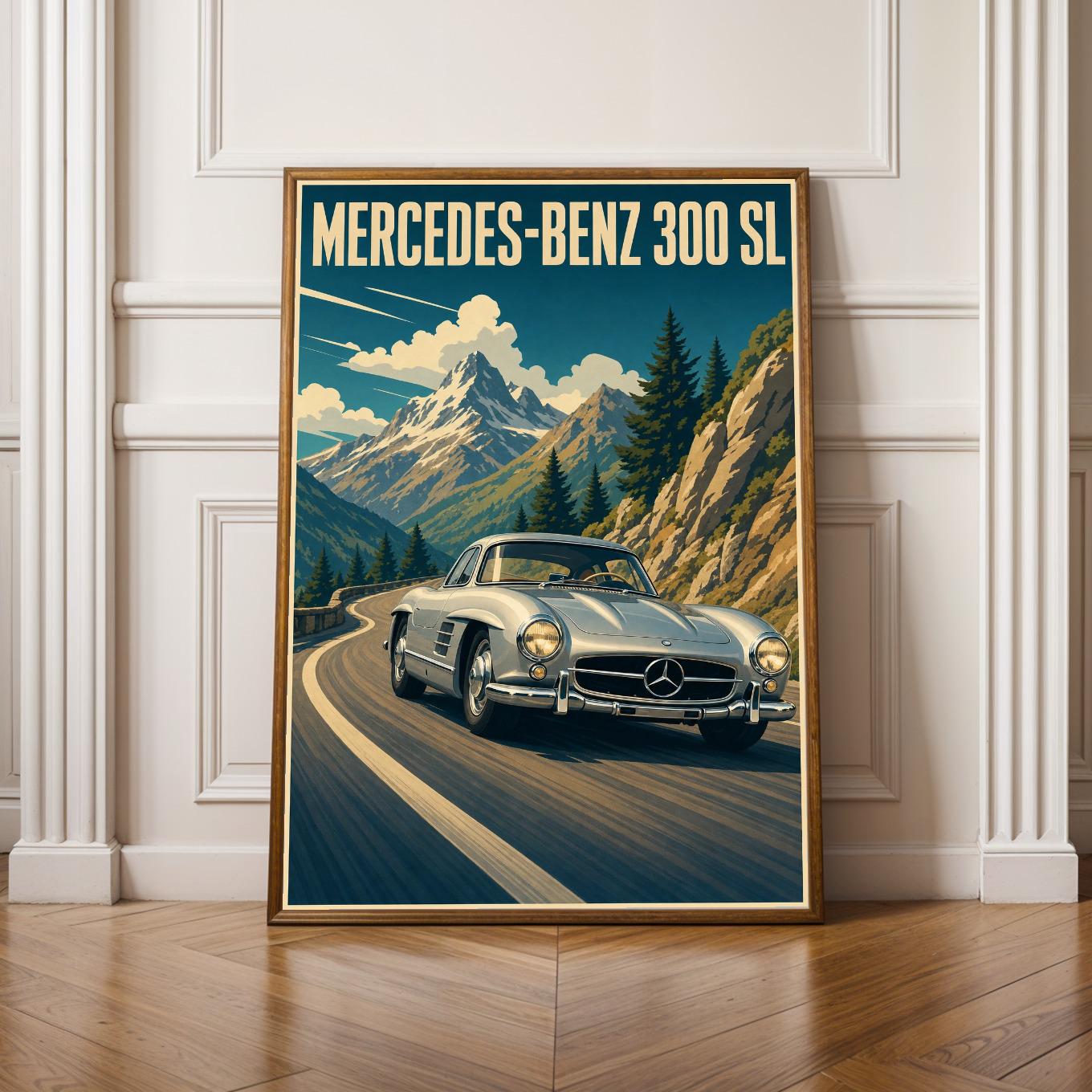 Mercedes w123 poster - Etsy 日本