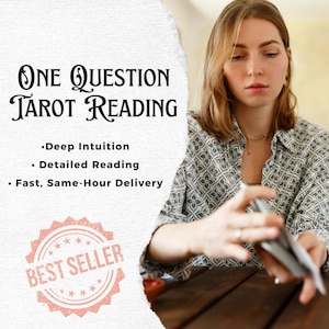 One Question Tarot Reading: Personalized Guidance (PDF File Delivery)