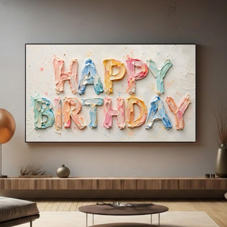 birthday display art