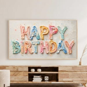 birthday tv art