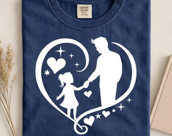 Maglietta per la paternità, regalo per la festa del papà, maglietta per papà, compleanno della figlia, regalo per papà, colori comodi