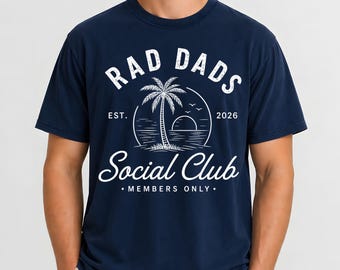 Maglietta Rad Dad, fantastico regalo per la festa del papà, nuovo club della paternità, compleanno Est 2026.