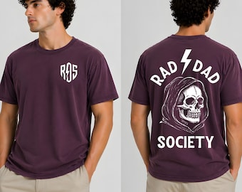 Maglietta Rad Dad Club Style Nuova Scherzo Compleanno Paternità Dada Daddy Regali Papa Tee