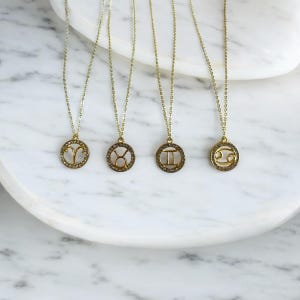 TAURUS zodiac necklace