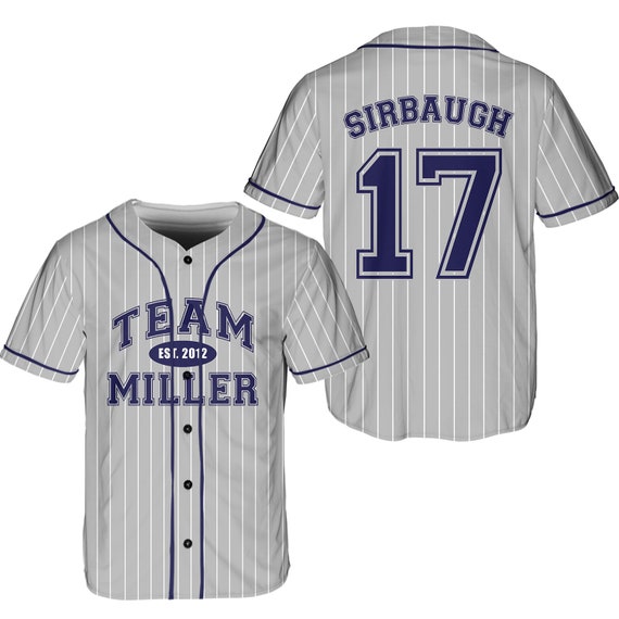 Personalized Team Name and Number Baseball Jersey Custom - Etsy UK