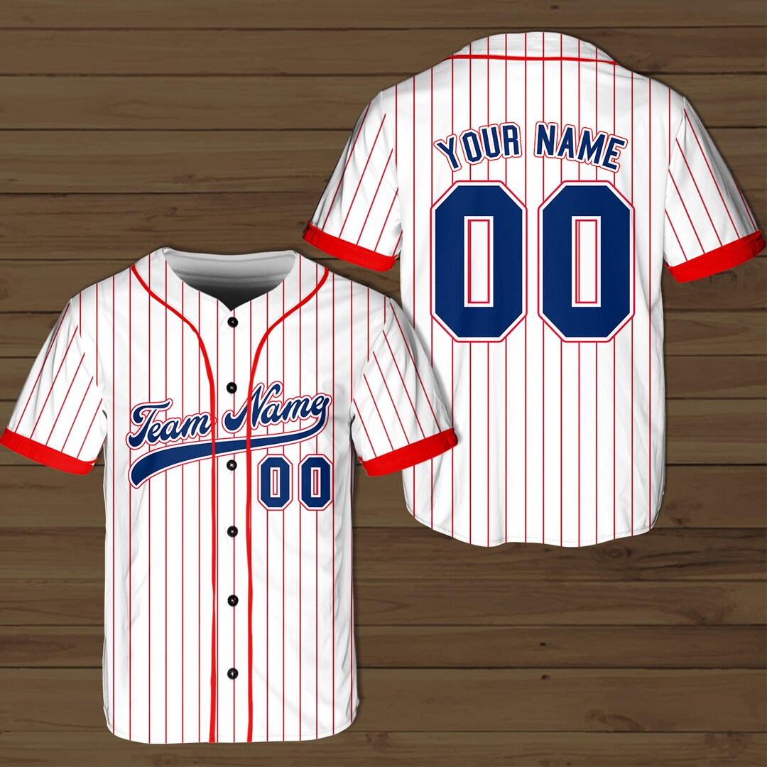 Personalized USA Baseball Jersey Custom Team Name Shirt Etsy UK