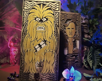 Wookie Tiki Wood Carvings