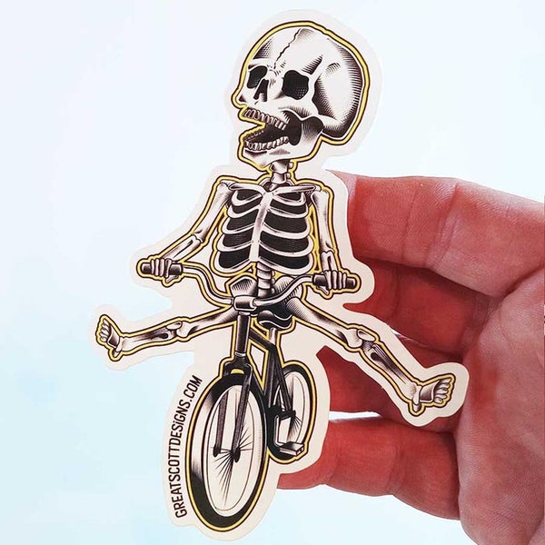 Skeleton Biker Etsy