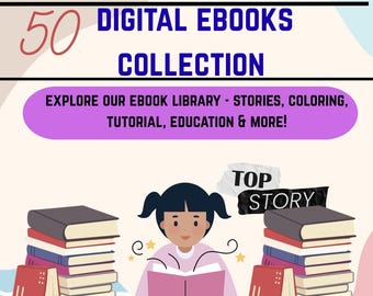 50 Ebook Bundle: Early Learning Digital PDF Books (Instant Download)