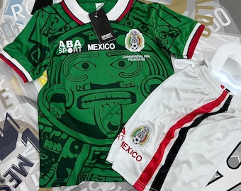 Mexiko-Trikot Retro 1998 Fußballtrikot, Herren-Fußballtrikot, Mexiko-Fußballnationalmannschaft Sport AZ, Fußball-Fußball-Klassiker-Trikot Retro