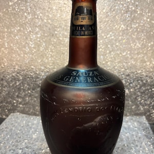 vintage tequila bottle