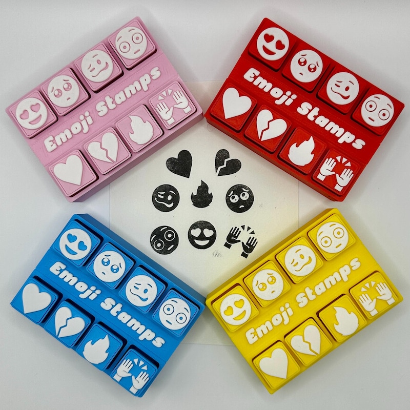 Emoji Stamps Book - Etsy UK