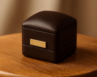 Ring Box – Elegant Jewelry Box for Engagement and Wedding Rings – Gift Box for Her or Him – Ring Holder – Wedding Gift – Jewelry Holder