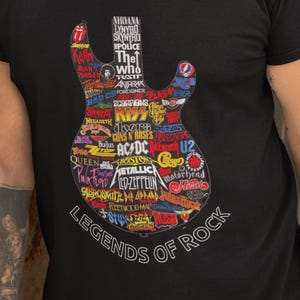 Rock Legends T-Shirt – Unisex-Grafik-Shirt, Geschenk für Musikliebhaber, Band-T-Shirt, Vintage-Rock-Stil, Festival-Kleidung, Freizeitkleidung