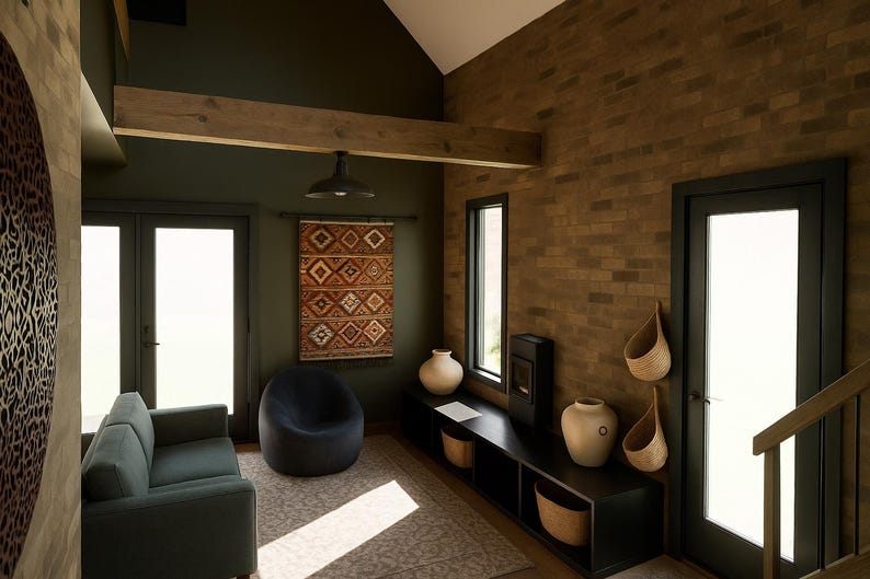 Modern 2 Bedroom Cabin Loft Barn House Floor Plan for Tiny House Living ...