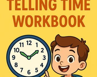 Clock Reading Workbook: Digital & Analog Time Practice for Kids (PDF Download