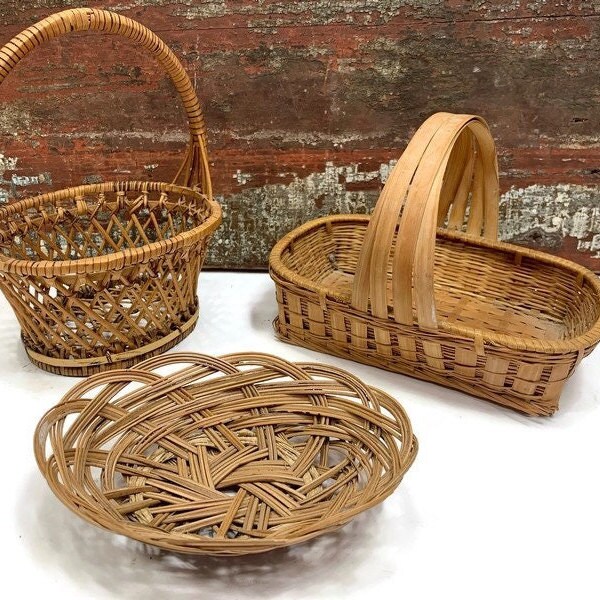 Small Wicker Basket - Etsy