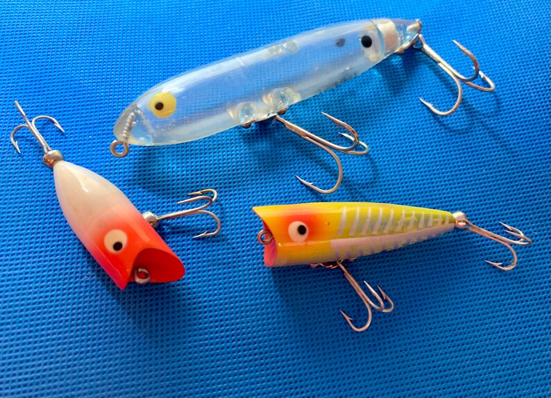 Heddon Fishing Lures Vintage Lot of 3 1950s Collectible Etsy