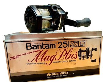 Vintage Shimano Bantam 10X SG Fishing Reel - Etsy