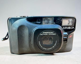 Vintage Minolta Freedom Action Zoom II Point- and-Shoot 35mm Camera, Untested As-Is