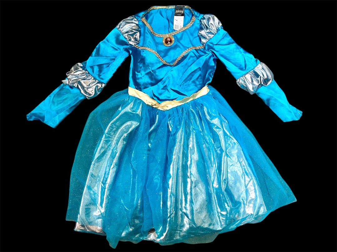 Disney Brave Merida Costume Dress: Aqua, Size S/P (4-6X) - Etsy