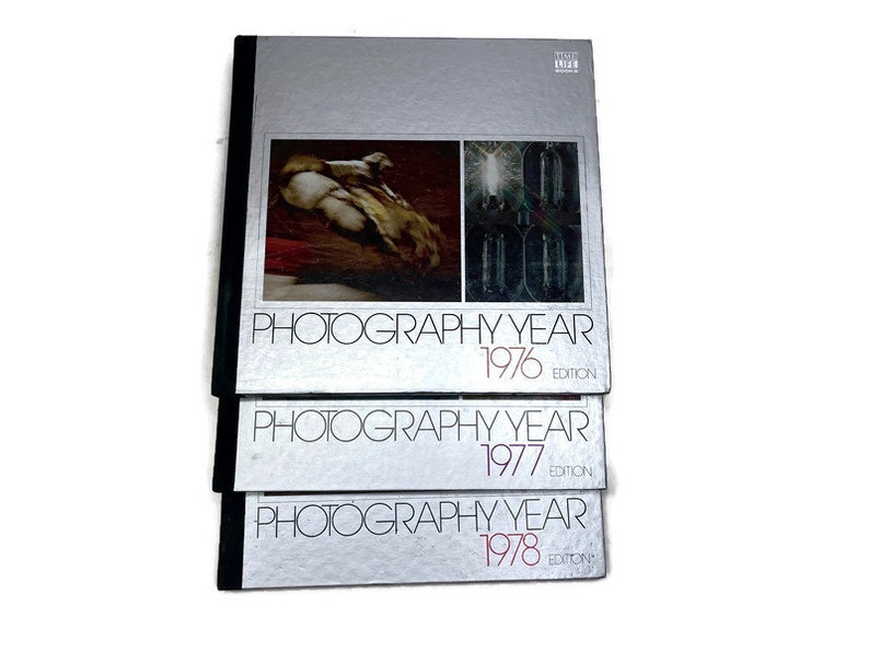 Photography Year 1976, 1977, 1978 by Editors of Time Life, Set of 3 Vintage Hardcover Collectible Books, Photographer Gift image 2