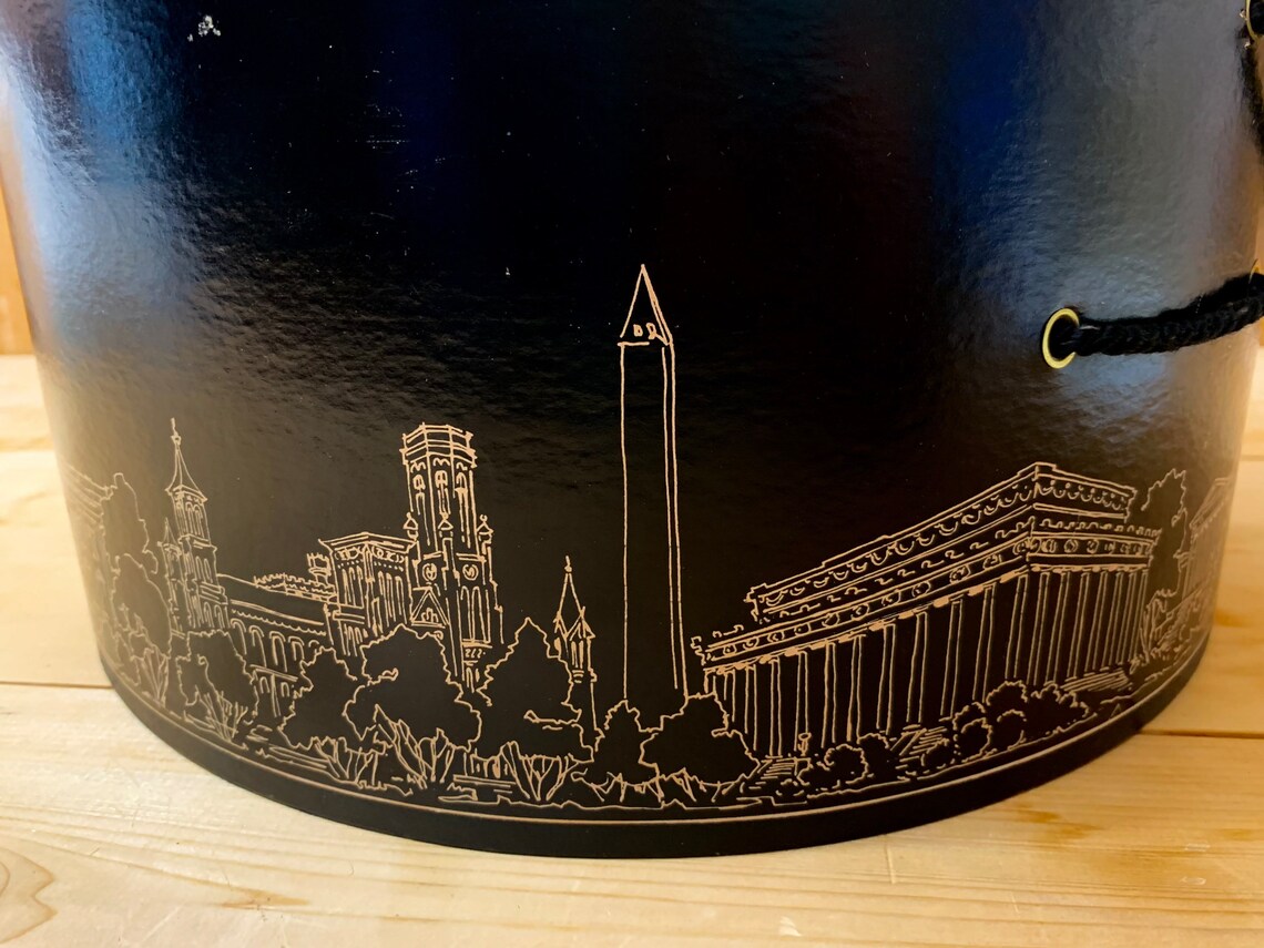 Vintage Hat Box Woodward & Lothrop Washington D.C. 1950s Etsy