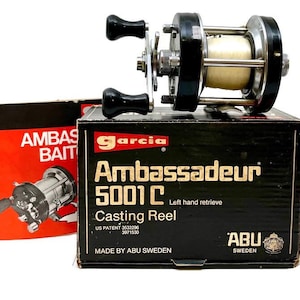 Vintage Abu Garcia Ambassadeur 5001C Reel: 1980s With Original Box