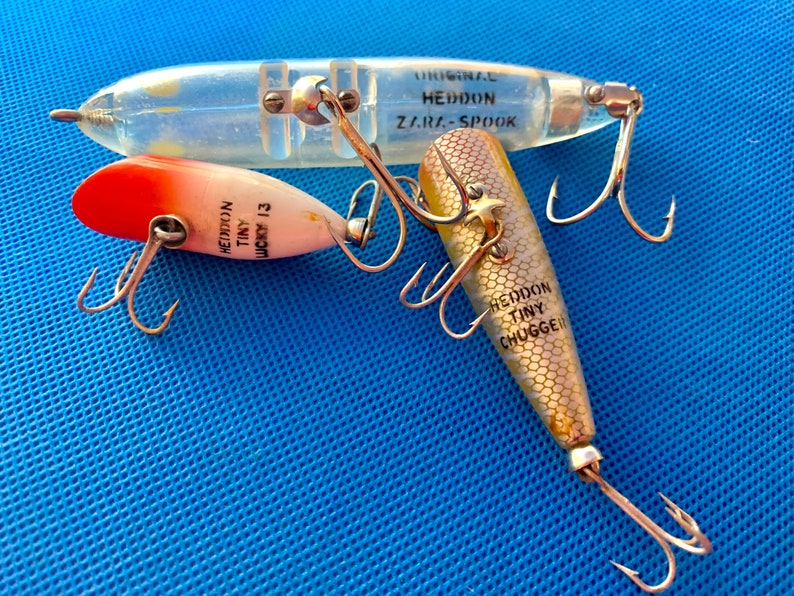 Heddon Fishing Lures Vintage Lot of 3 1950s Collectible Etsy