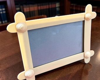 Vintage Cream Bakelite Art Deco Style Picture Frame for 4" x6” Photo