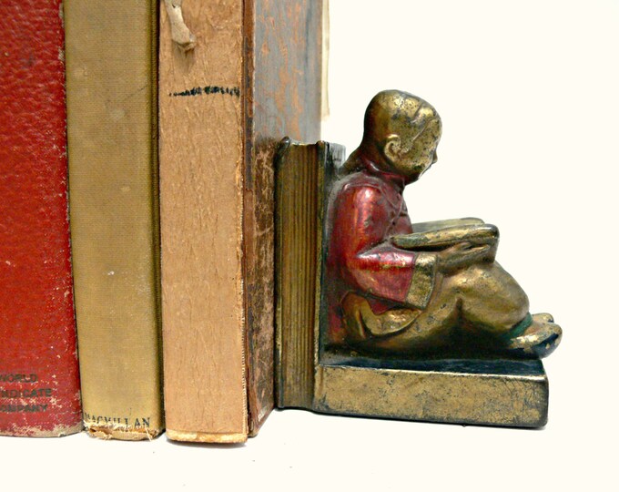 Vintage Bronze Bookend 1930s Armor Bronze Etsy