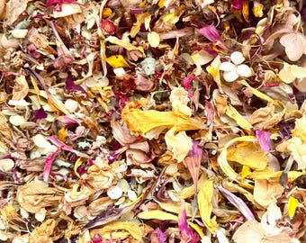 75 Cups Dried Flower Petals, Wedding Confetti, Natural Biodegradable from New Hampshire Organic Garden
