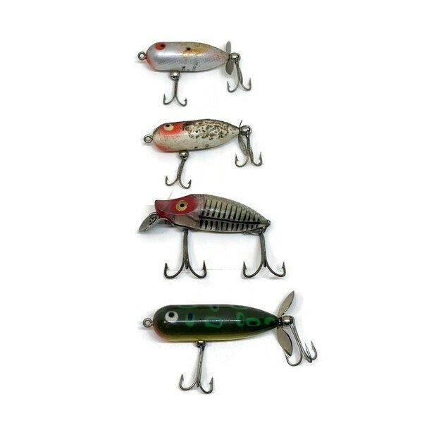 Heddon Fishing Lure Collection of 4 Vintage Tiny Torpedo -  Finland