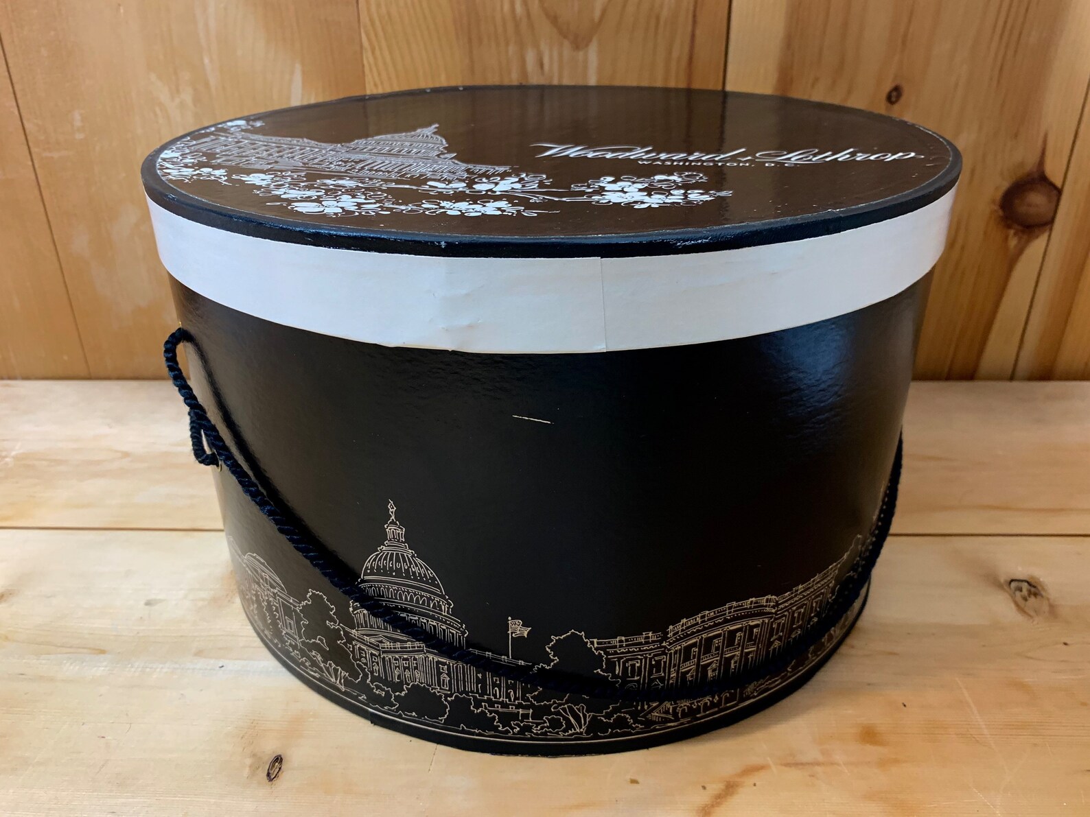 Vintage Hat Box Woodward & Lothrop Washington D.C. 1950s Etsy
