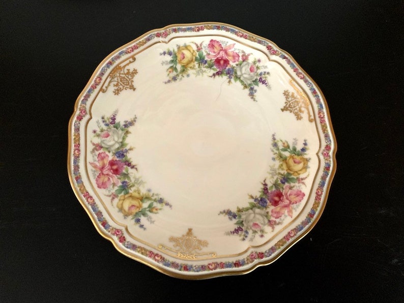 Rosenthal Salad Plates Pattern 2778 Vintage Evelyn Ivory Bavaria China