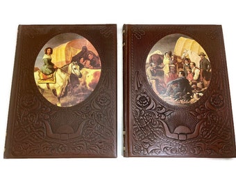The Old West, The Women & The Pioneers, Vintage Set of Time Life Leatherette Bound Hardcover Books, 1970s