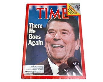 Time Magazine on President Reagan, “There He Goes Again.” February 6, 1984, Like New