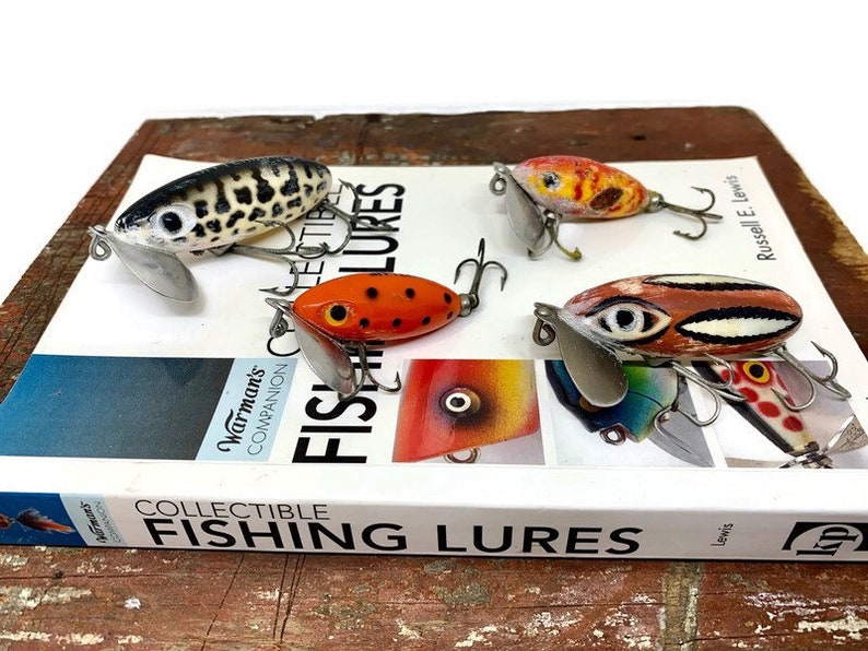 Jitterbug Fishing Lures Vintage Fred Arbrogast Lot of 4 With Etsy