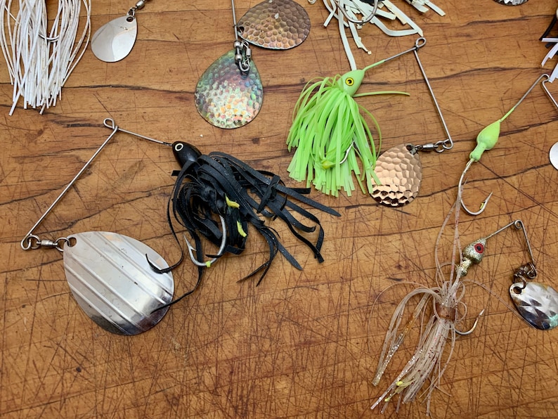 Spinnerbait Fishing Lures Vintage Collection of 15 with Etsy