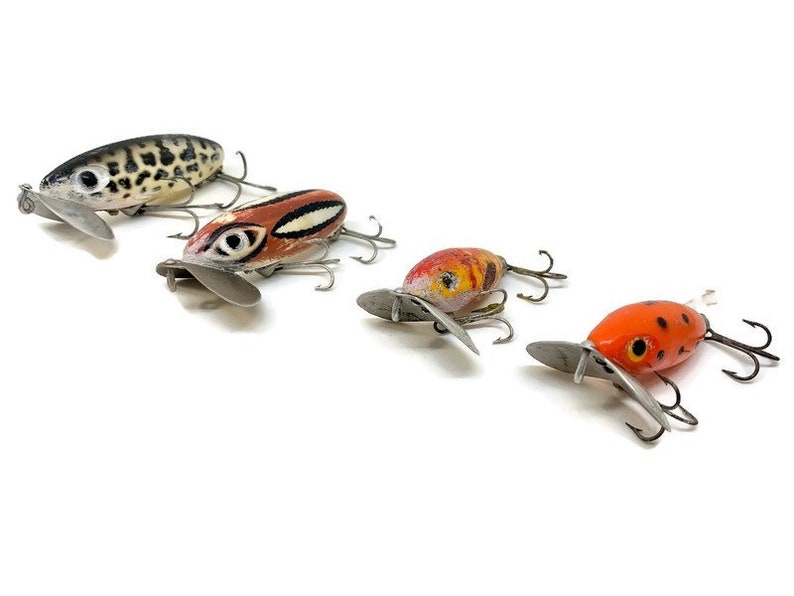 Jitterbug Fishing Lures Vintage Fred Arbrogast Lot of 4 With Etsy