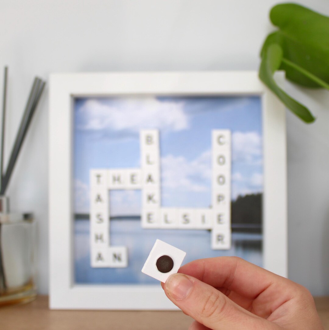 Personalised Magnetic Name Frame | Custom Family Names | Keepsake Home ...