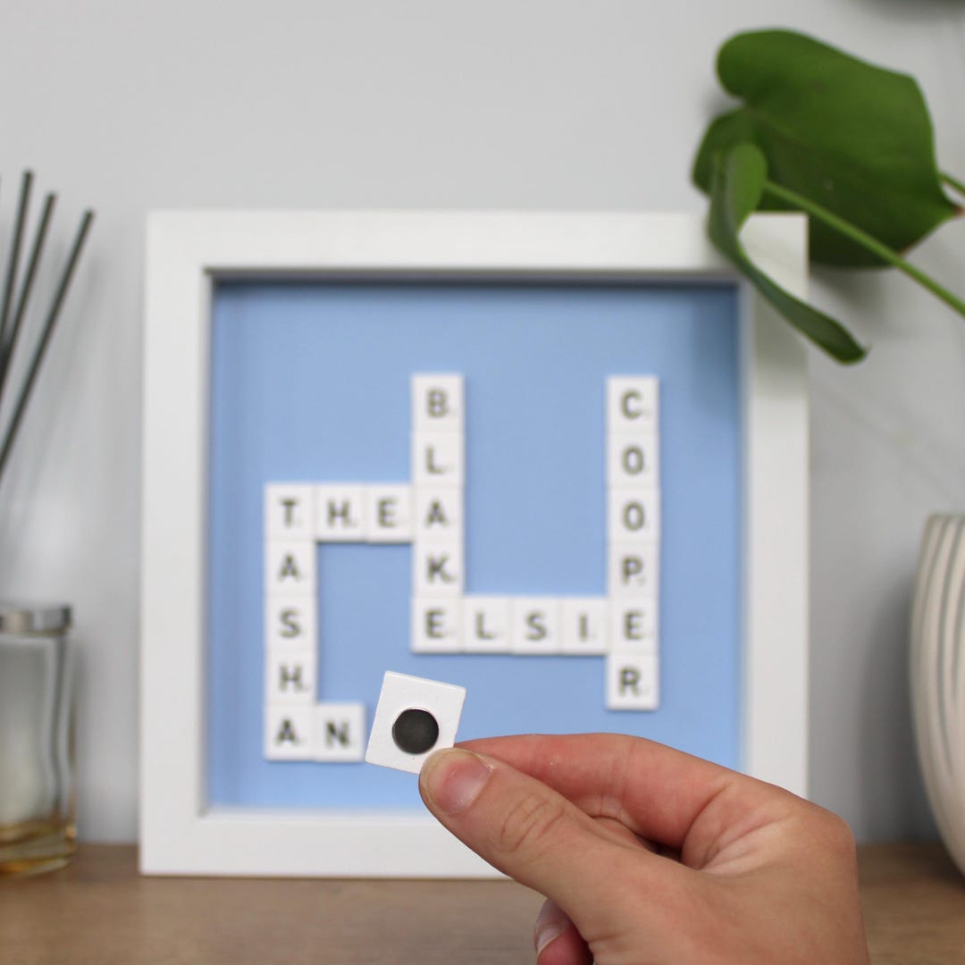 Personalised Magnetic Name Frame | Custom Family Names | Keepsake Home ...