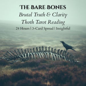 Brutally Honest Thoth Tarot Reading: The Bare Bones 3-Card Spread | Raw Harsh Truths Reading | PDF