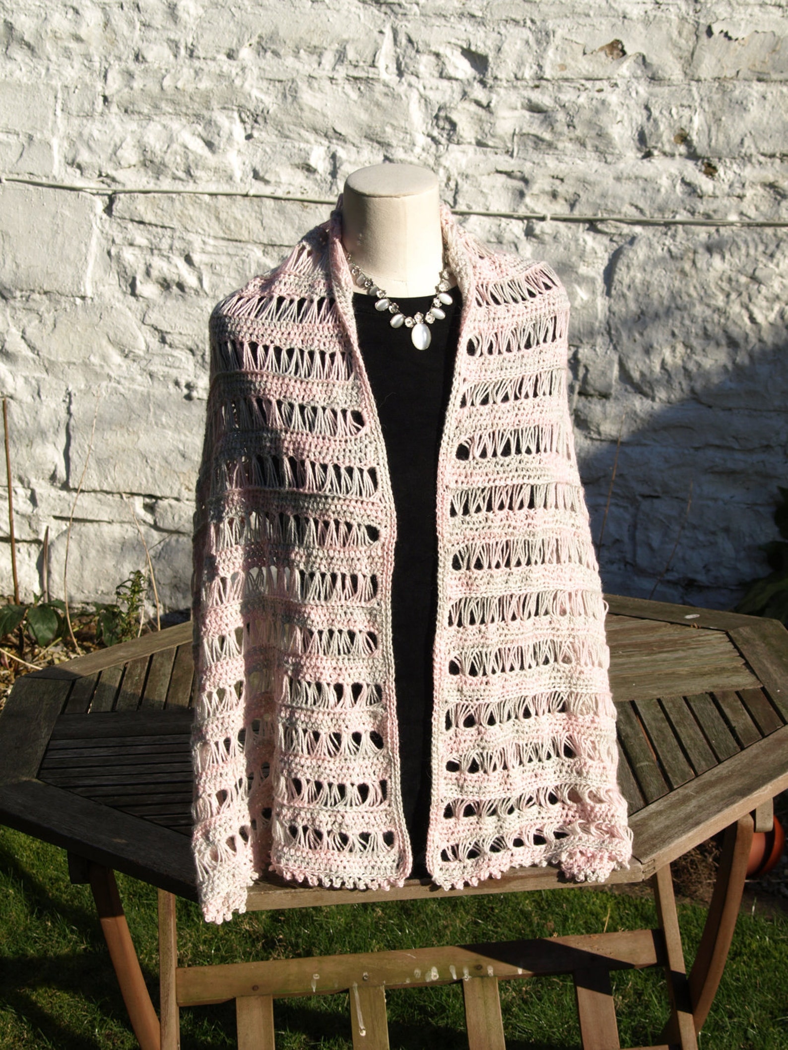 PATTERN Broomstick Lace Shawl Wrap Crochet Etsy