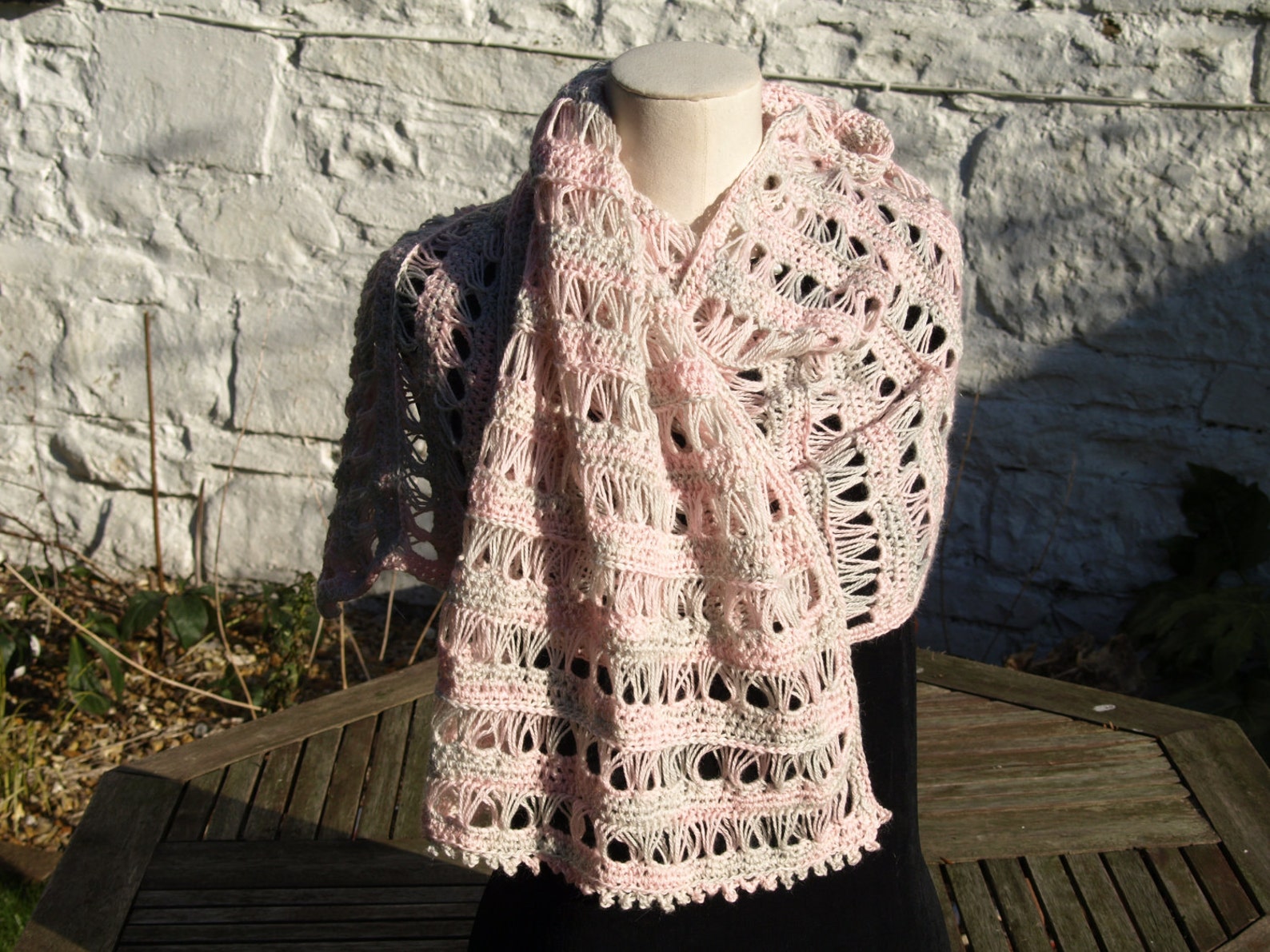 PATTERN Broomstick Lace Shawl Wrap Crochet Etsy