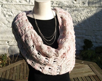 PATTERN - broomstick lace shawl wrap crochet