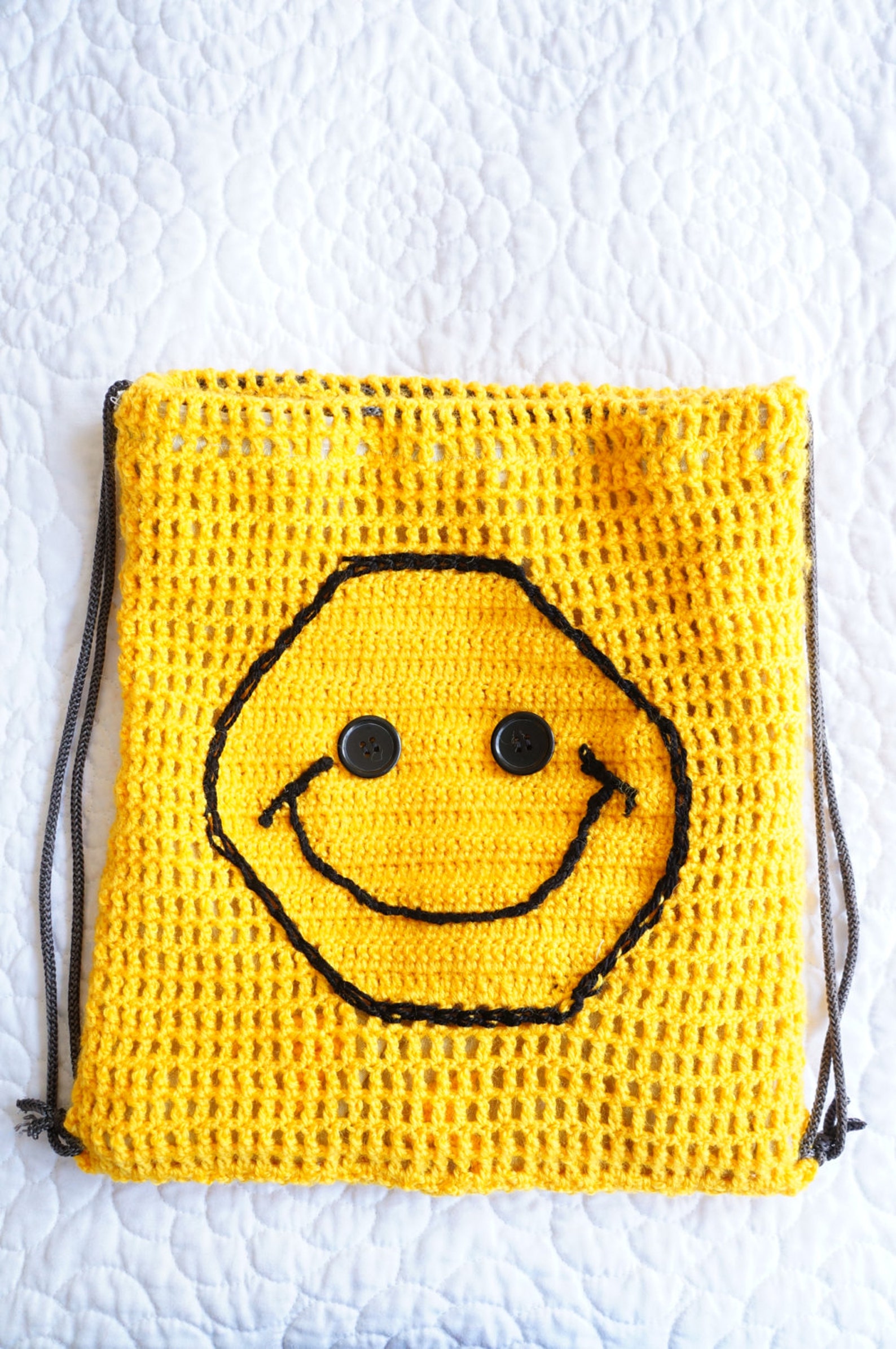 Smiley Bag Kid Bag Child Bag Children Bag School Bag Yellow | Etsy